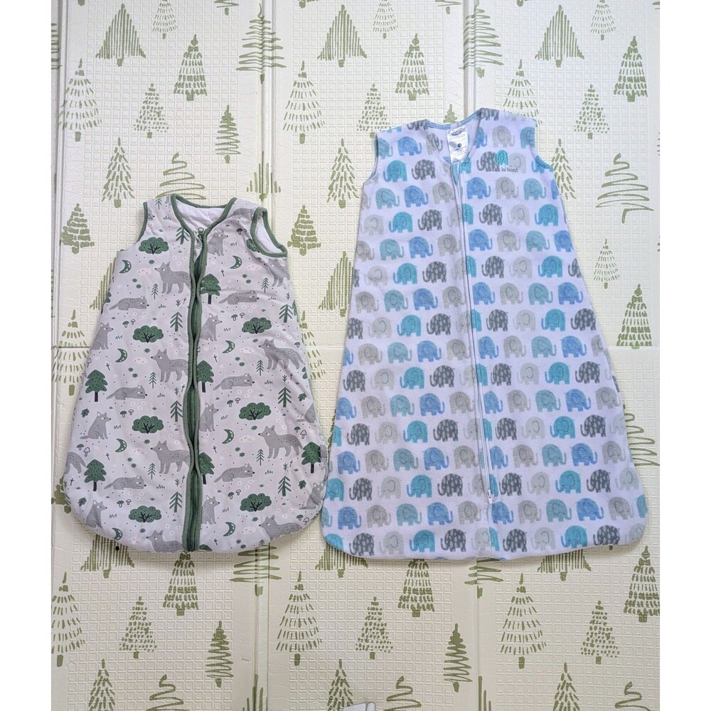 HALO & YOFOOS Baby Winter Sleep Sack Bundle 2 Pack Medium Large Warm Wearable